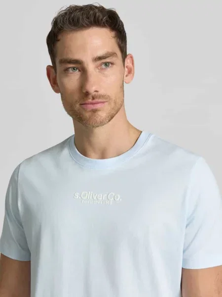 T-shirt o kroju regular fit z czystej bawełny S.oliver Red Label