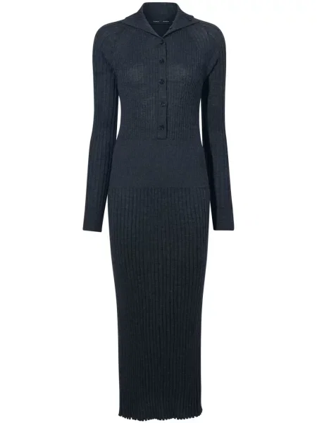 Rochie midi Proenza Schouler până la genunchi de costum gri
