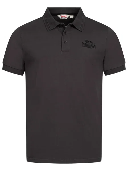 LONSDALE Tricou LAMBSTON gri metalic / gri închis negru