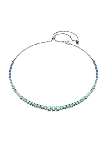 Swarovski naszyjnik z cyrkonią MATRIX zielony