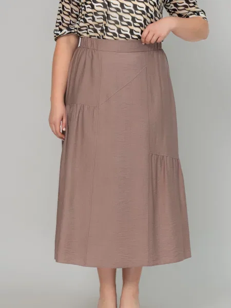 Лляні Спідниці All Posa мокко