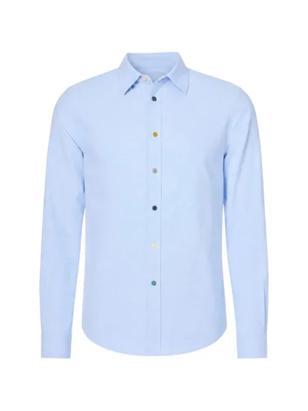 Cămașă Paul Smith din țesătură twill albastru