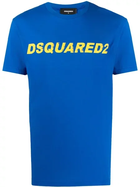 Tricou grafic Dsquared2 cu imagine albastru
