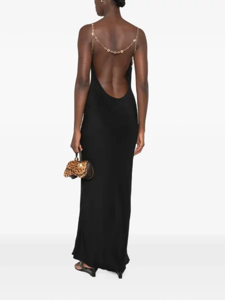 Rochie maxi Cult Gaia cu bretele negru