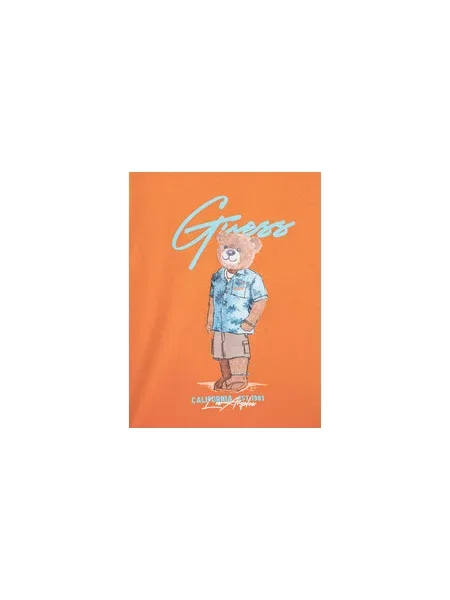 Guess Marškinėliai Regular Fit oranžinė