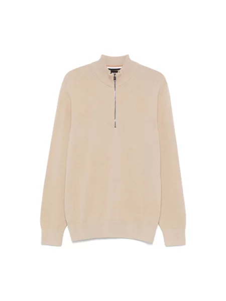 Hugo Swetry Mężczyzna XL Wełna Golf beżowy