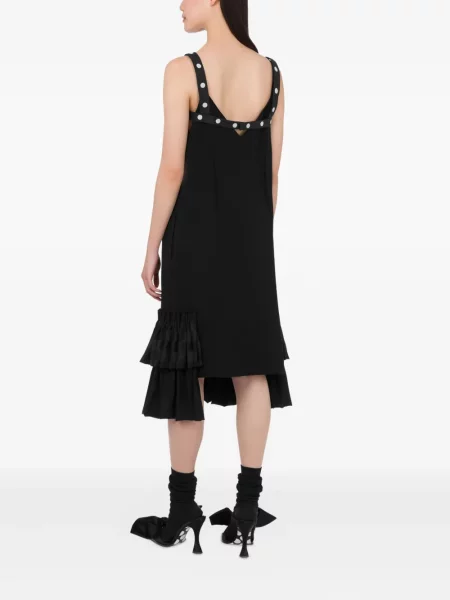 Костюм рокля Moschino с волани черно