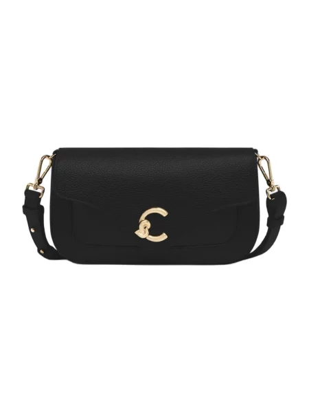 Torebka Coccinelle z magnetycznym zapięciem czarna