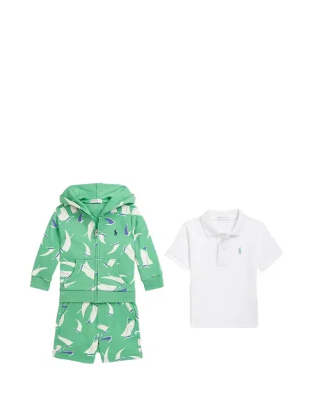 Komplet dresowy dziecięcy Polo Ralph Lauren zielony