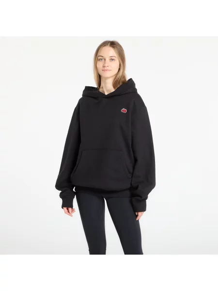 Суичър с качулка The North Face с качулка с апликация черно