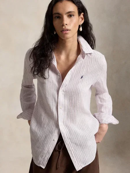 Polo Ralph Lauren cămașă de in roz