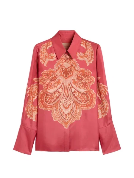 Koszula Momoni z nadrukiem różowa