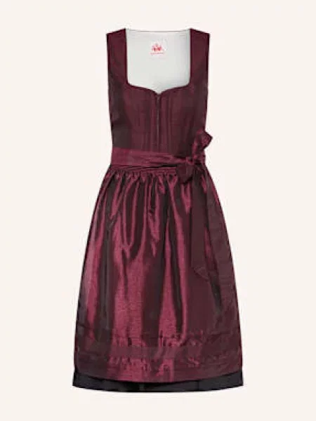 Spieth & Wensky Sukienka Bawarska Fuchsia rot czarna