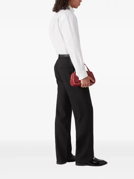 Dlouhá košile Casablanca s kapsami na rukávech bílá