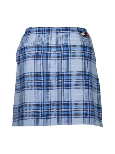 Haftowana spódnica Tommy Hilfiger niebieska