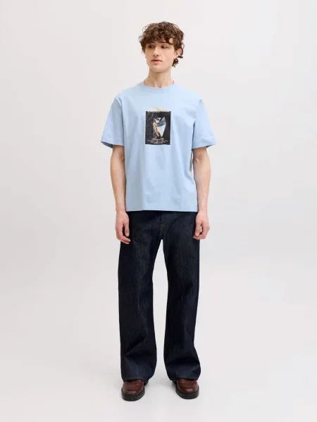 Футболка Jack & Jones голубая