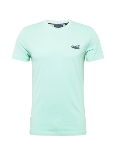 Superdry Tricou mentă / închis verde