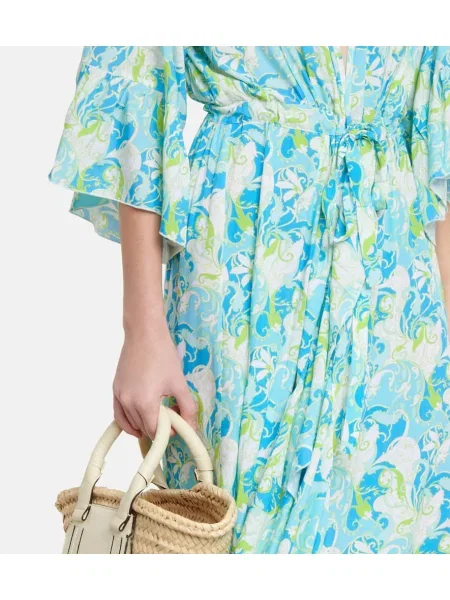 Rochie Melissa Odabash cu imagine de costum albastru