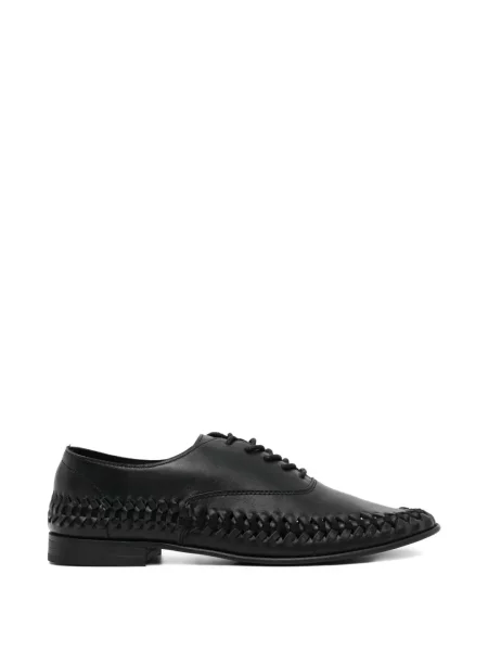 Oxford Yohji Yamamoto cu șireturi din dantelă negru