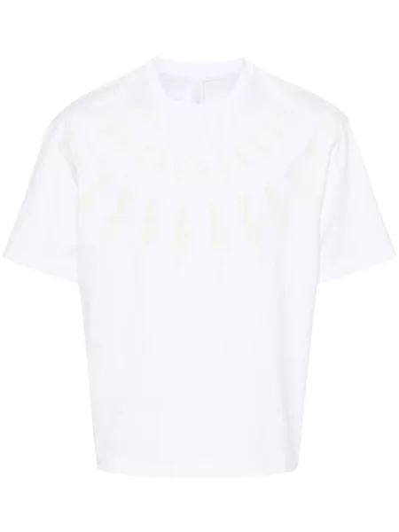 Tricou Neil Barrett cu imagine alb