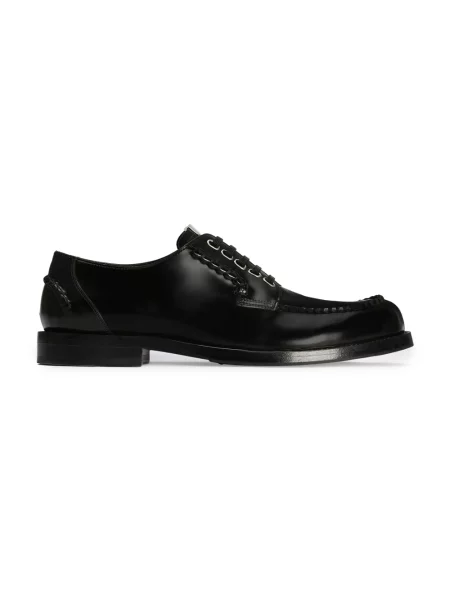 Derby Dolce And Gabbana skórzany czarny