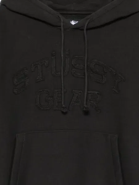 Hanorac cu glugă Stüssy cu autograf negru