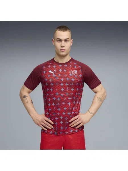PUMA koszulka na rozgrzewkę Szwajcarii Akcesoria S czerwony