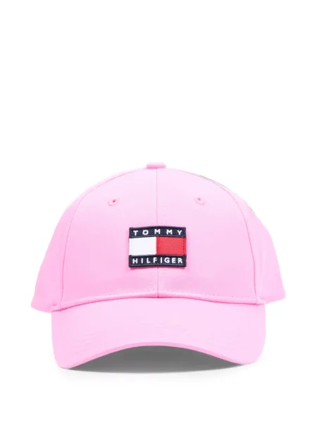 Czapka z daszkiem dziecięca Tommy Hilfiger różowa
