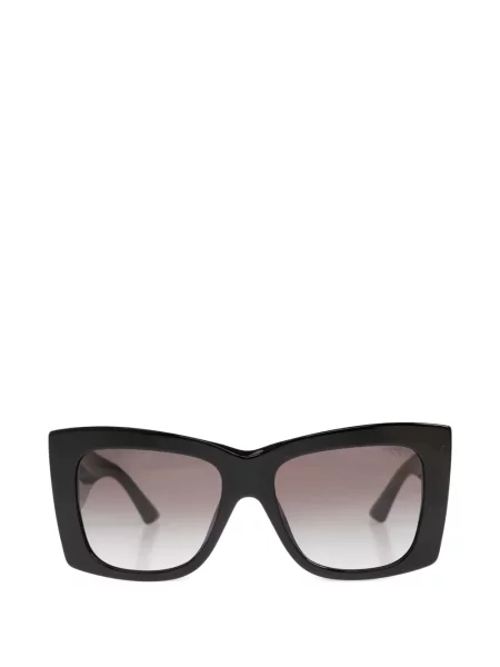 Ochelari de soare pătrați Jimmy Choo cu autograf negru