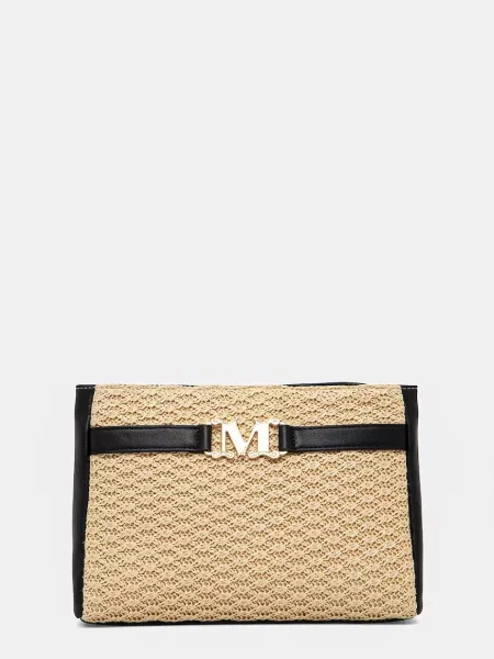 Max Mara Beachwear torba plażowa beżowa