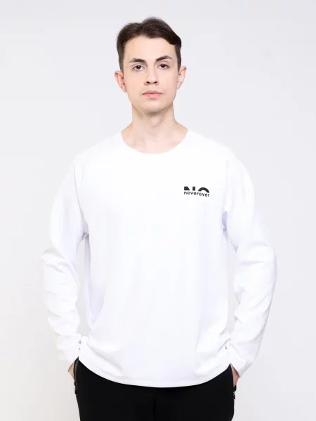Neverover Tricou funcțional alb