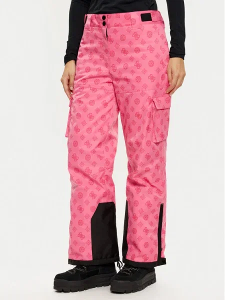 Guess Pantaloni de schi roz