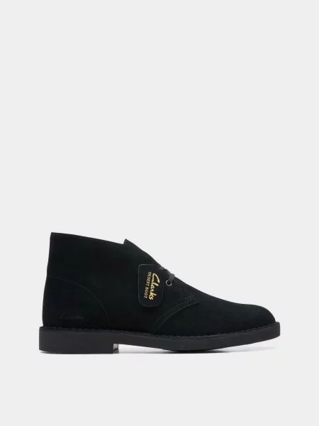 Замшеві Черевики Clarks Desert Boot Evo чорний