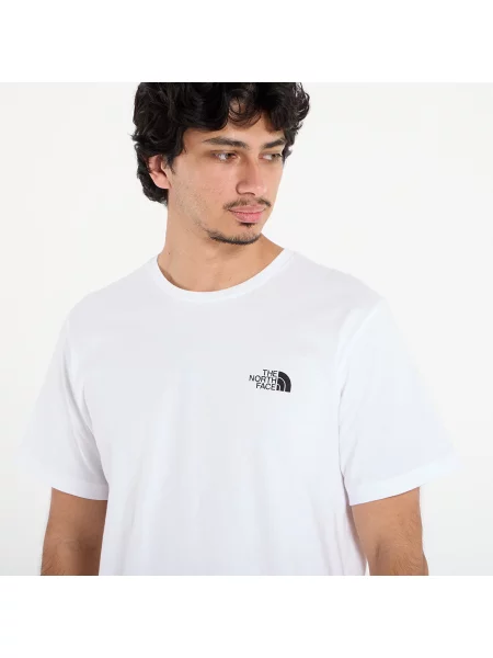 Тениска The North Face с принт бяло