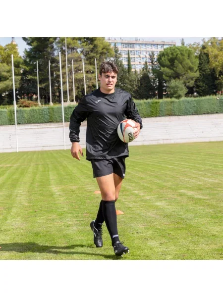 Kurtka do rugby męska Joma Boy Storm przeciwdeszczowa czarna