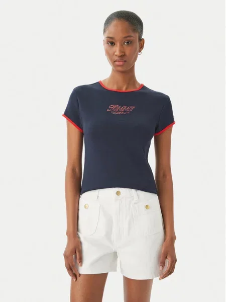 Тениска Tommy Hilfiger с автограф