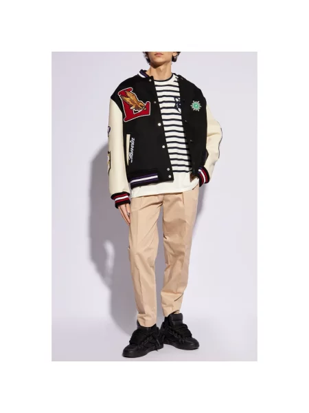 Spodnie Maison Kitsune beżowe