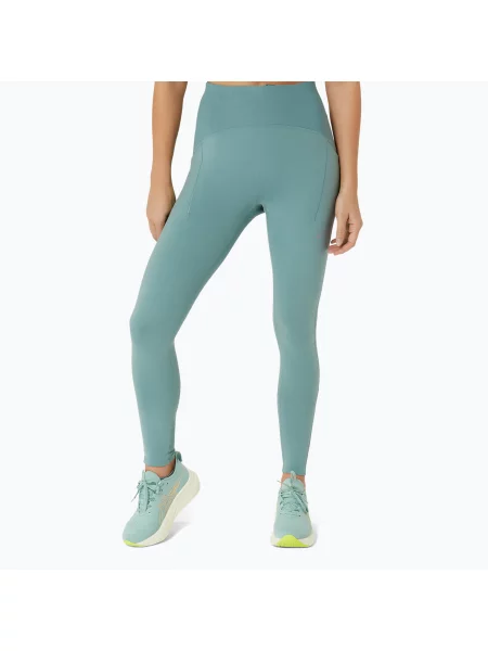 Běžecké legíny ASICS Road Winter High Waist celadon zelené