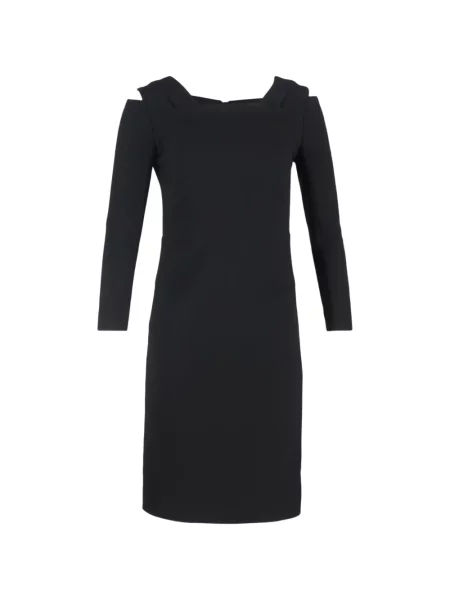 Rochie midi Roland Mouret până la genunchi de costum negru