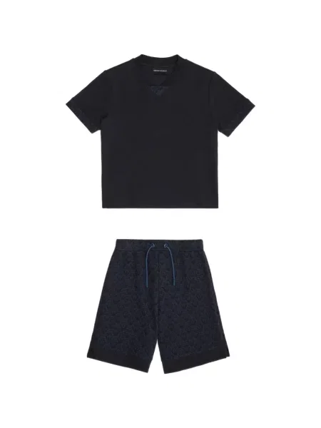Szorty dziecięce Emporio Armani niebieskie