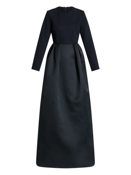 Rochie maxi Greta Constantine lungă de costum negru