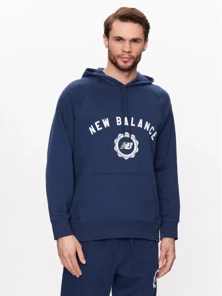 New Balance Суитшърт Dukserica Sport Seasonal French Terry тъмносин