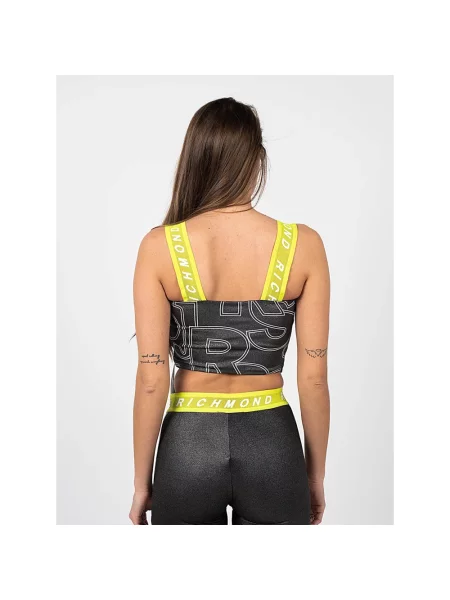 Top sportowy John Richmond elegancki fitness czarny