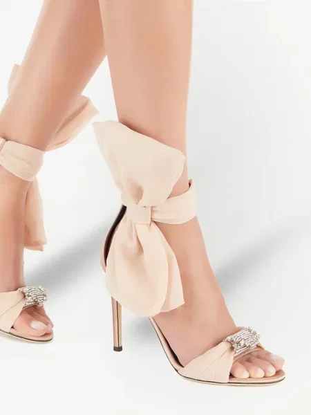 Sandale Giuseppe Zanotti cu funde roz