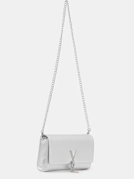 VALENTINO Clutch Divina argintiu