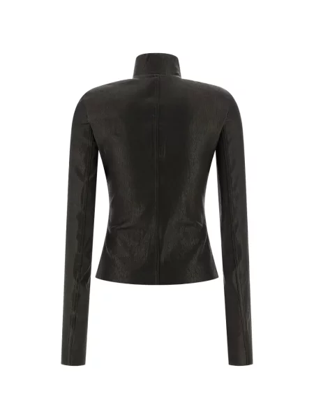Geacă Rick Owens asimetrică negru