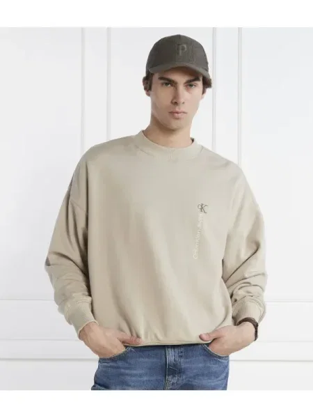 Geacă de blugi Calvin Klein Jeans bej