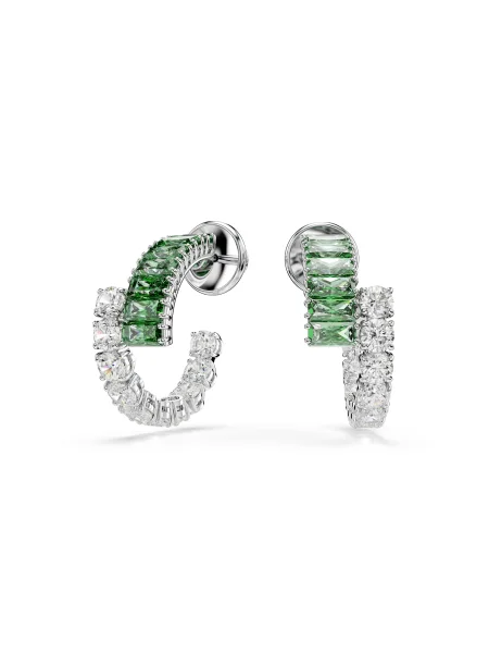 Swarovski Uhani / transparentna zelena