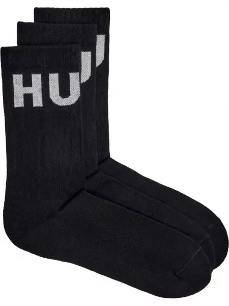 Hugo Bodywear Șosete 3P QS ICONIC CC negru