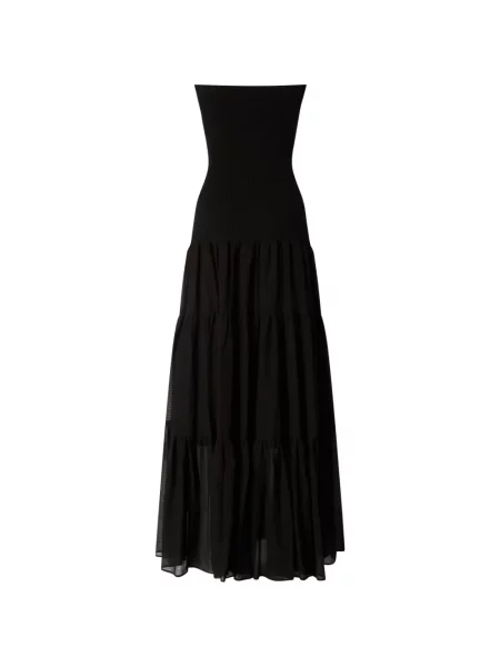 Rochie maxi Pinko fără bretele negru